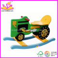 Cavalo de balanço de madeira, crianças passeio no brinquedo (w16d002)